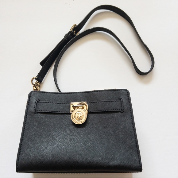Michael Kors Black and Gold Crossbody bag - Picture 1 of 7
